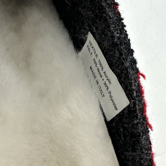 Birkenstock Zermatt Rivet Women’s 8 Wool Clogs Narrow Unisex Slippers Plaid Red - Picture 6 of 12